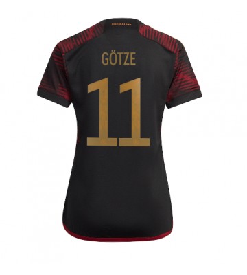 Tyskland Mario Gotze #11 Replika Udebanetrøje Dame VM 2022 Kortærmet